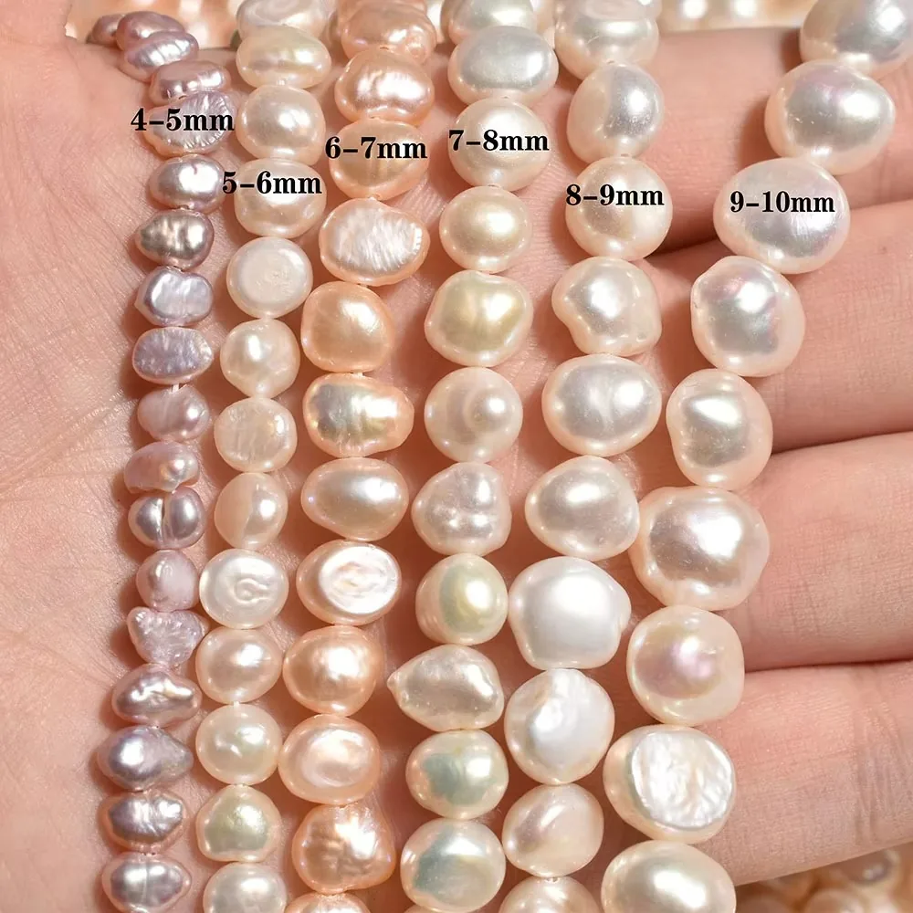 Wholesale High Quality Natural Freshwater Pearl White Rice Shape Bead 4-11mm Irregular Baroque Pearl Beads for Jewelry Making