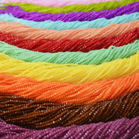 2mm-10mm New Colors pink Ruby Red Jade Rondelle Beads Customized Colors Crystal Faceted Rondelle Beads