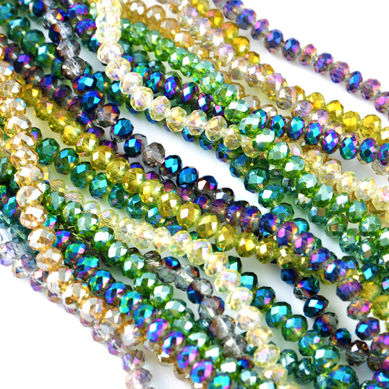 Beads Manufacturers DIY Accessories Glass Crystal Beads , Charm Glass Crystal Beads for Jewelry Making
