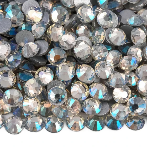 SS3-SS30 Colorful Non Hotfix Rhinestones Crystal Glue on Strass Diamond Rhinestones for Garment Nail Art Decorations