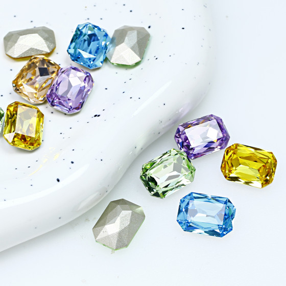 High Quality Octagon Shape Glass Rhinestones K9 Crystal Fancy Stone Wholesale Bulk Crystal Stone Beads Jewelry Diy Accessories